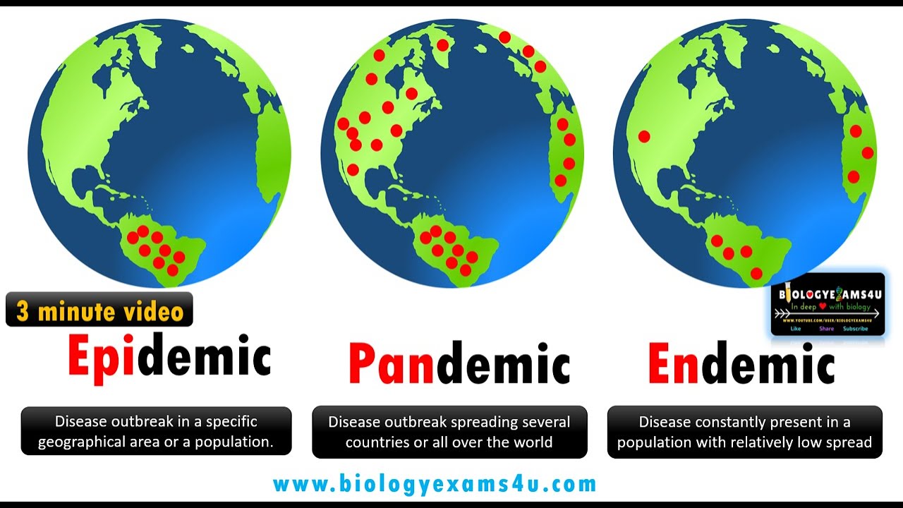 Difference Between Epidemic, Pandemic And Endemic Diseases With Examples