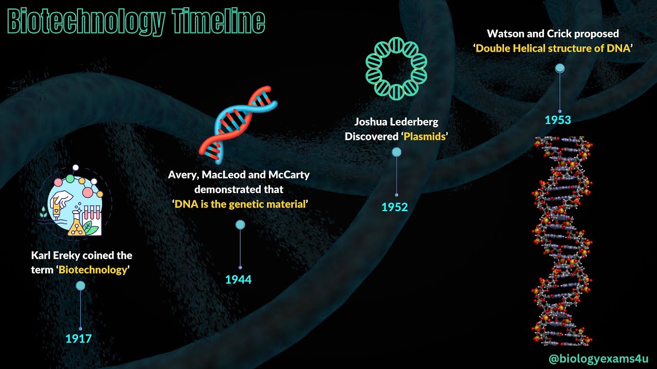 Biotechnology Timeline | Major Discoveries In Biotechnology